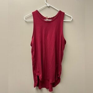 Hyba Red Long Tank Top
